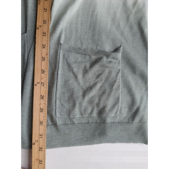 Barefoot Dreams Sweater XL Luxe Blend Cardigan Open Pockets Ombre Cashmere Boho - Picture 7 of 15